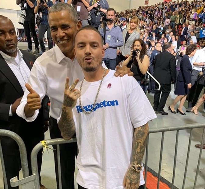 Obama muestra su admiración por J Balvin y el reggaeton