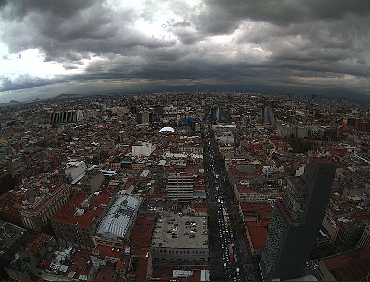 Prevén cielo nublado y lluvias en la Ciudad de México