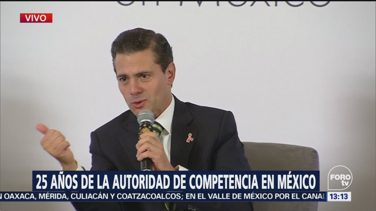 Peña Nieto participa en evento sobre la autoridad de competencia en México