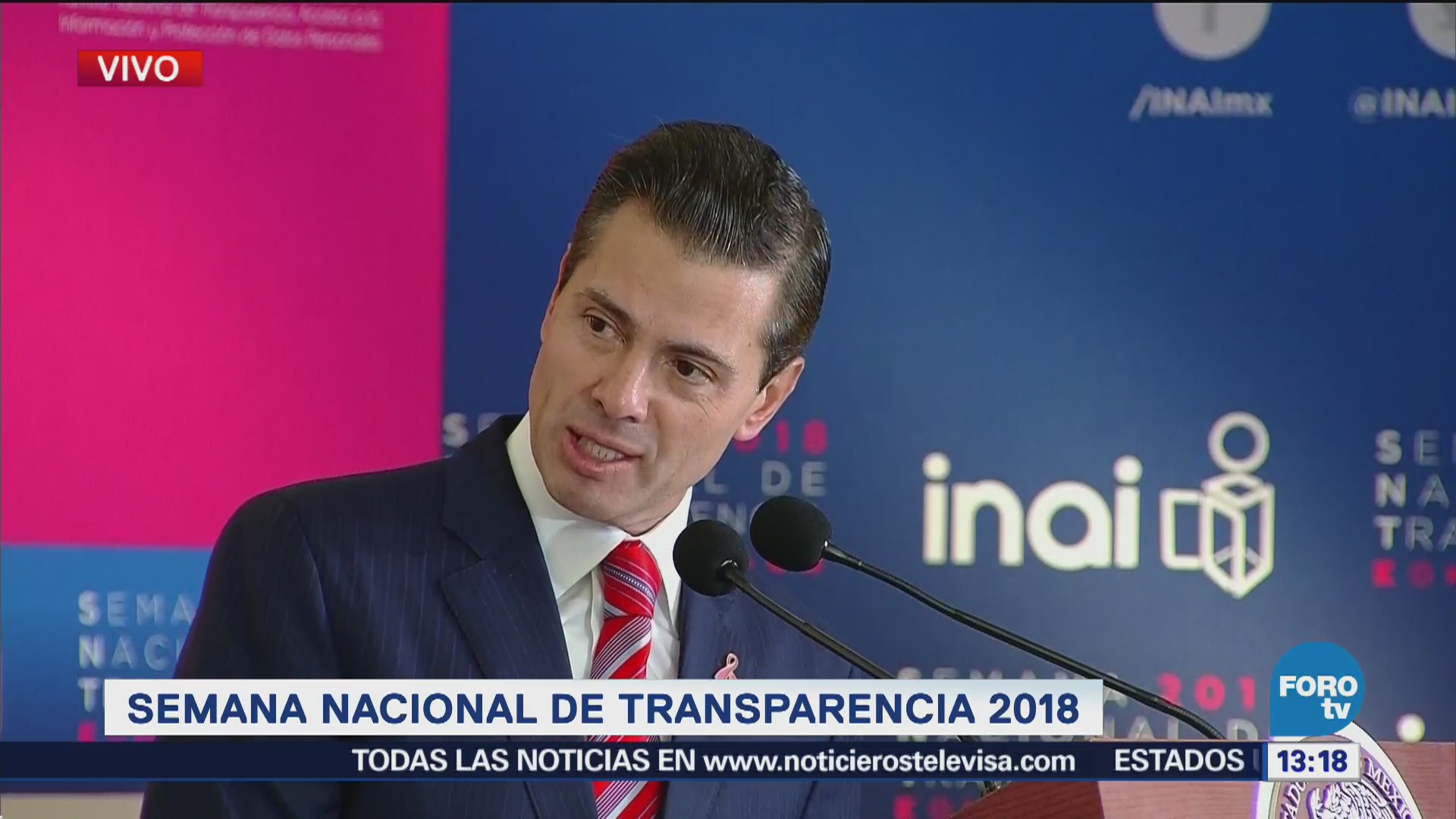 Peña Nieto participa en la Semana Nacional de Transparencia