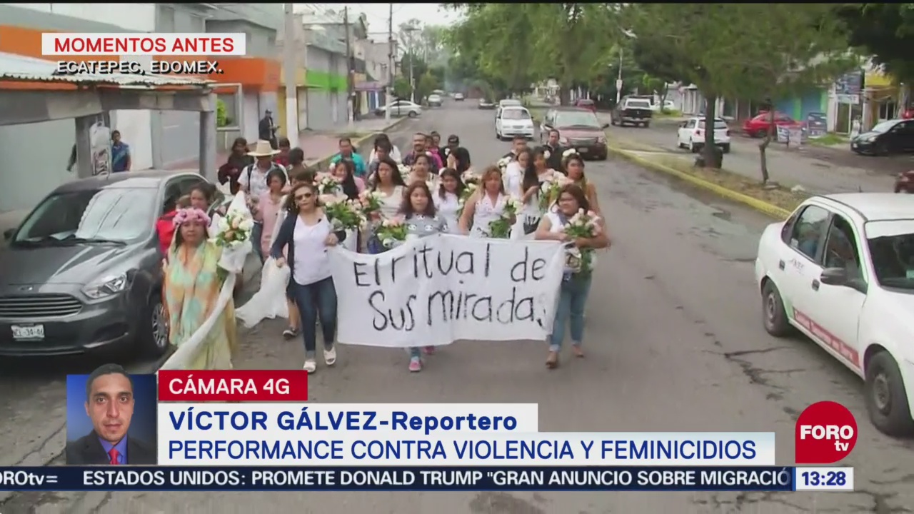 Performance Contra Violencia Feminicidios Ecatepec, Edomex Grupo De Mujeres Estado De México