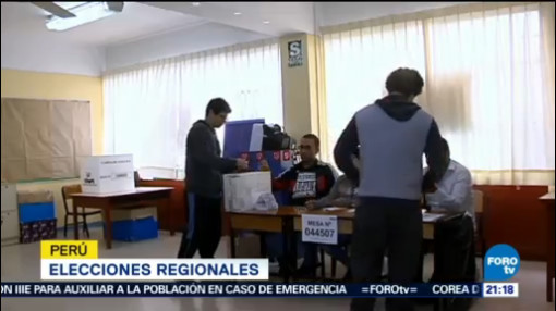 Perú Realiza Elecciones Regionales