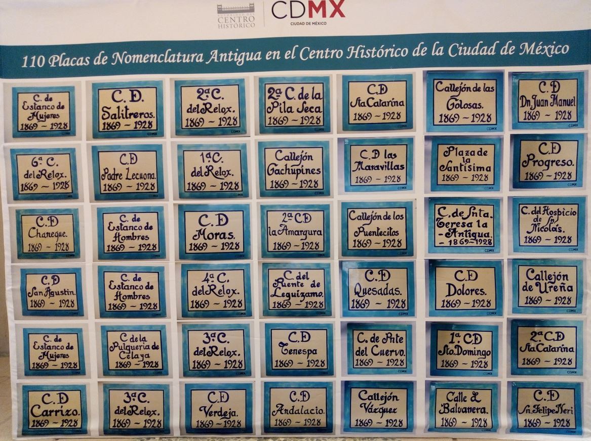CDMX restaura placas con nombres antiguos de calles