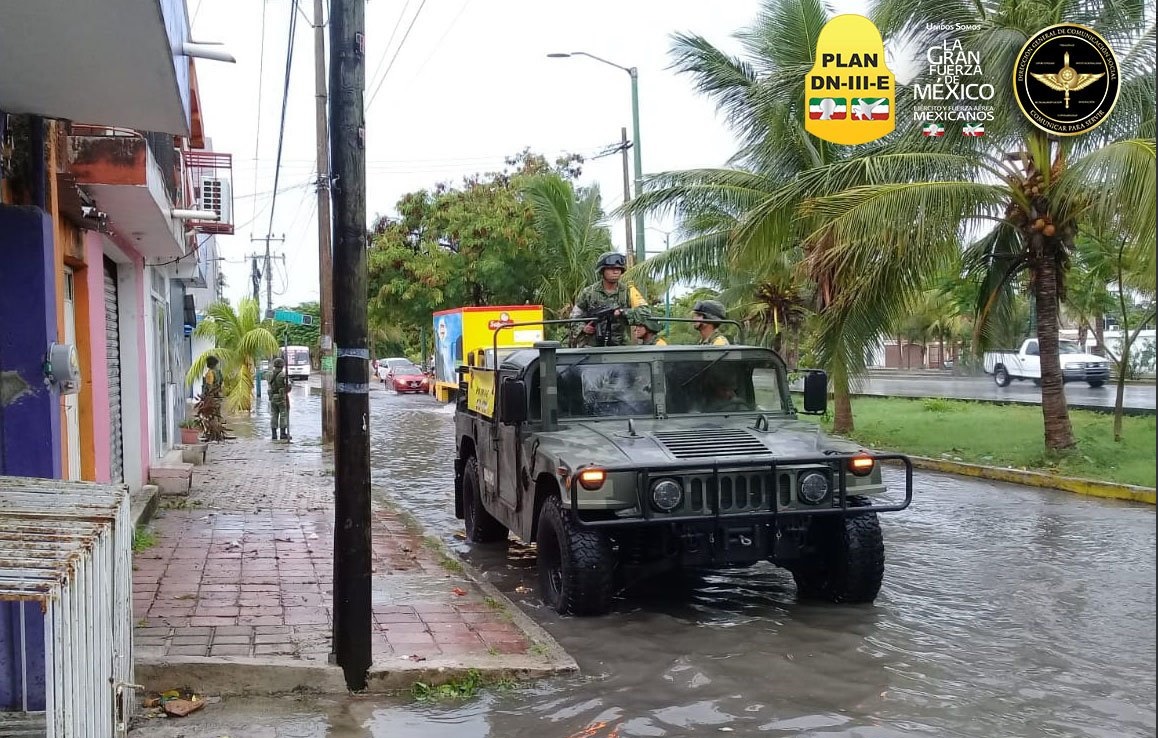 Ejército implementa plan DN-III-E por ‘Michael’ en Yucatán y Q. Roo