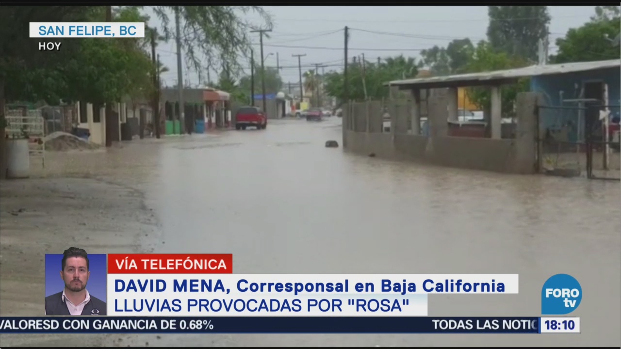 Población de Baja California espera el embate de la tormenta Rosa