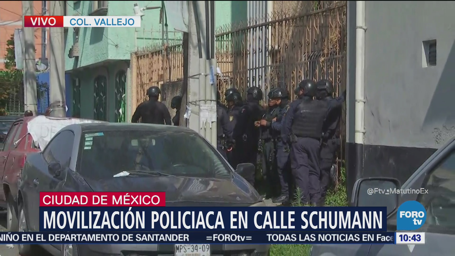 Policías buscan presuntos asaltantes en colonia Vallejo