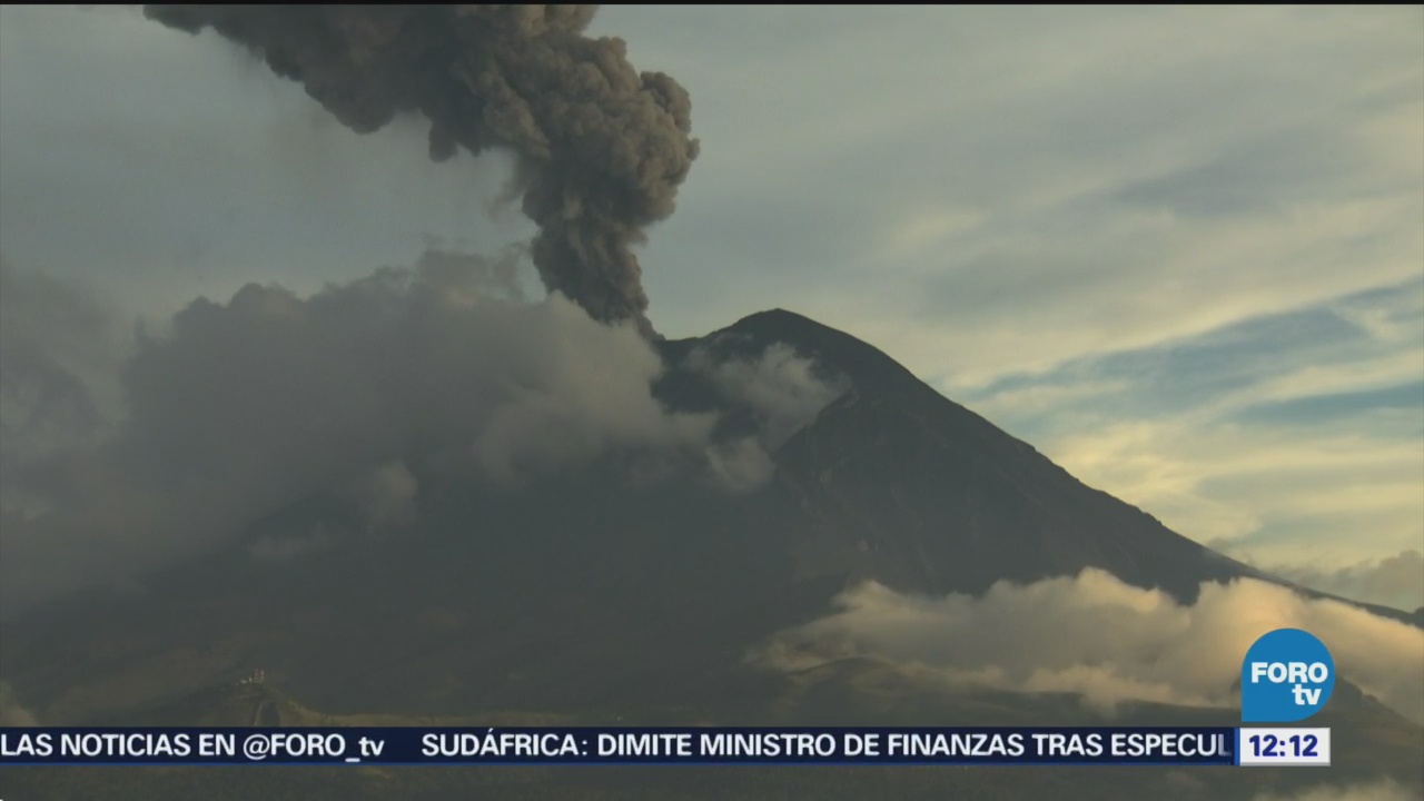 Popocatépetl emite siete explosiones en las últimas 24 horas