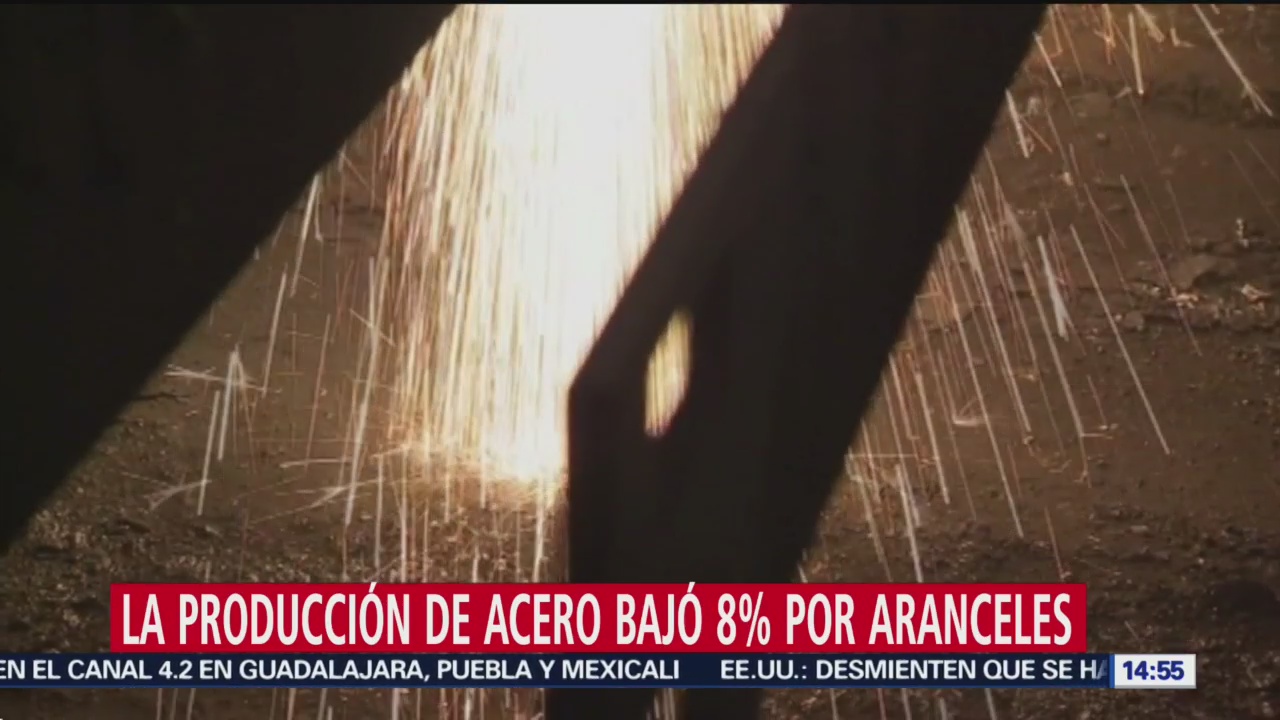 Producción de acero mexicano cae en 8%: Canacero
