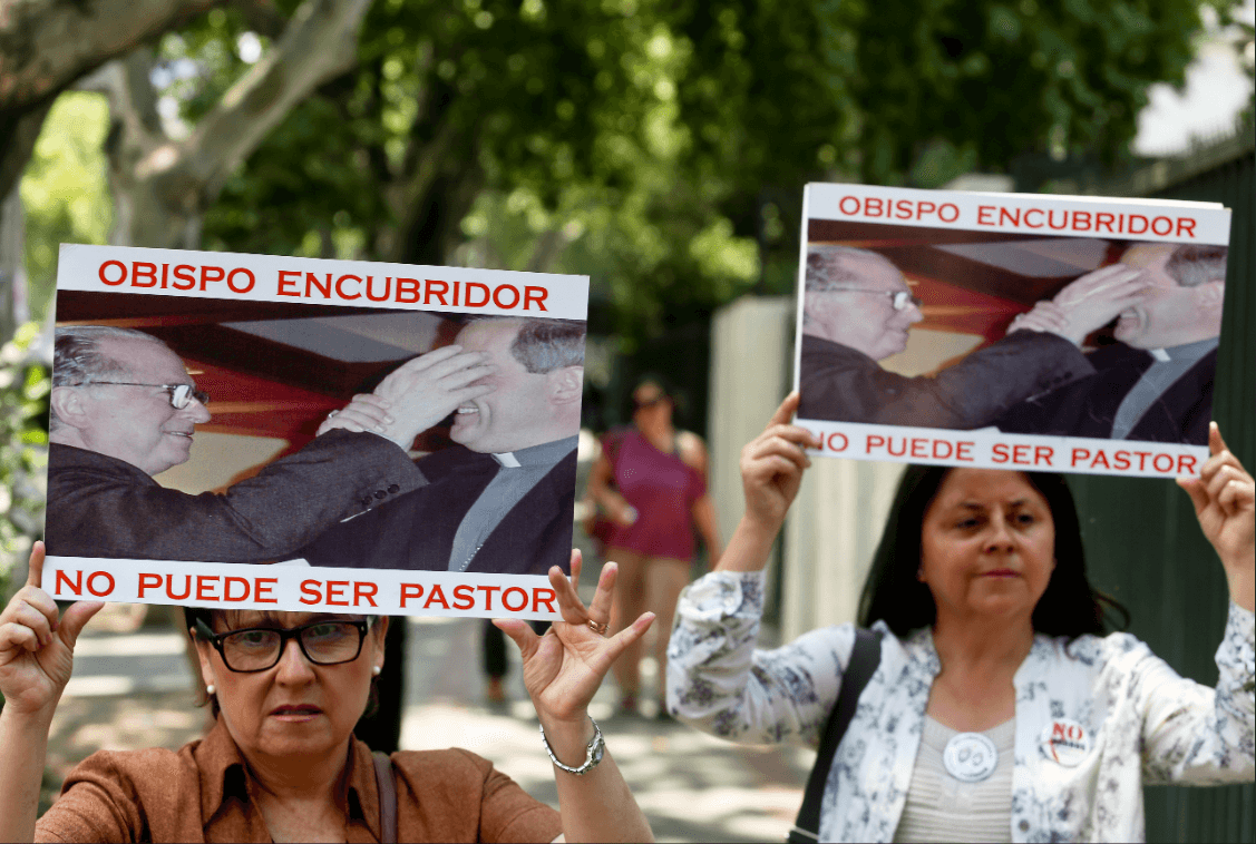 Protestas en Chile contra abusos sexuales cometidos por sacerdotes. (AP, archivo)