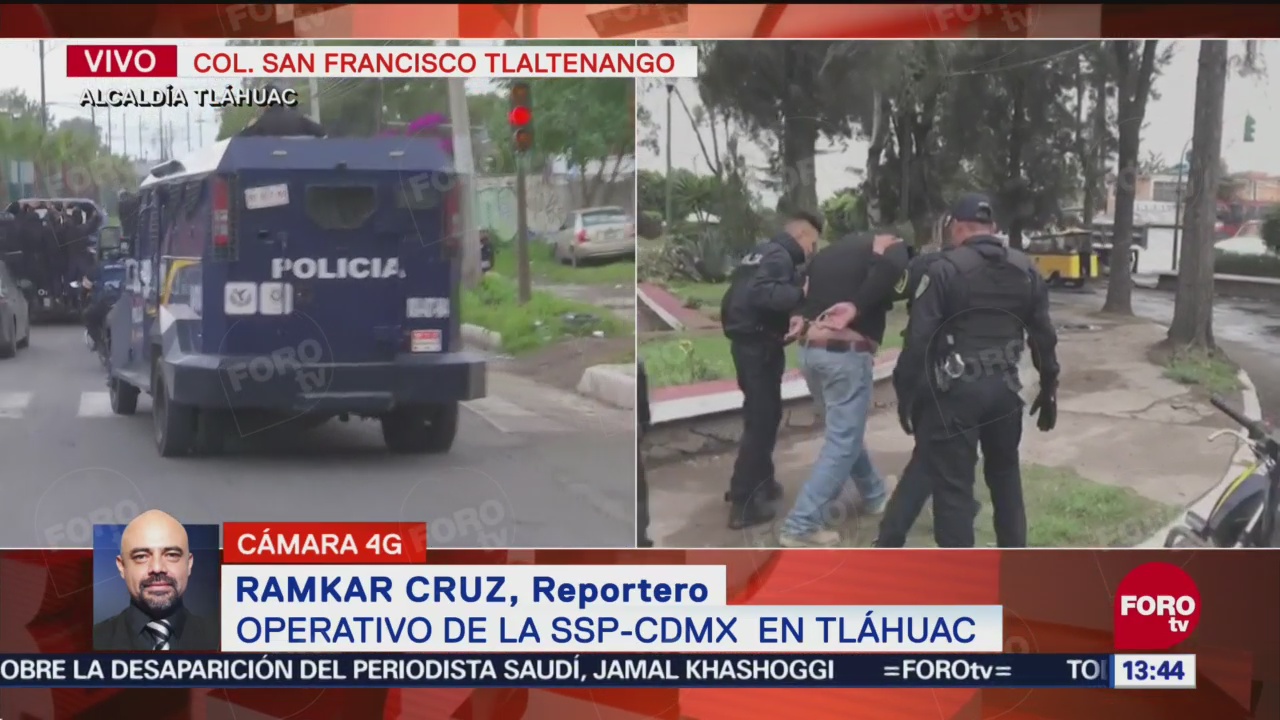 Realizan operativo para desalojar predio en Tláhuac