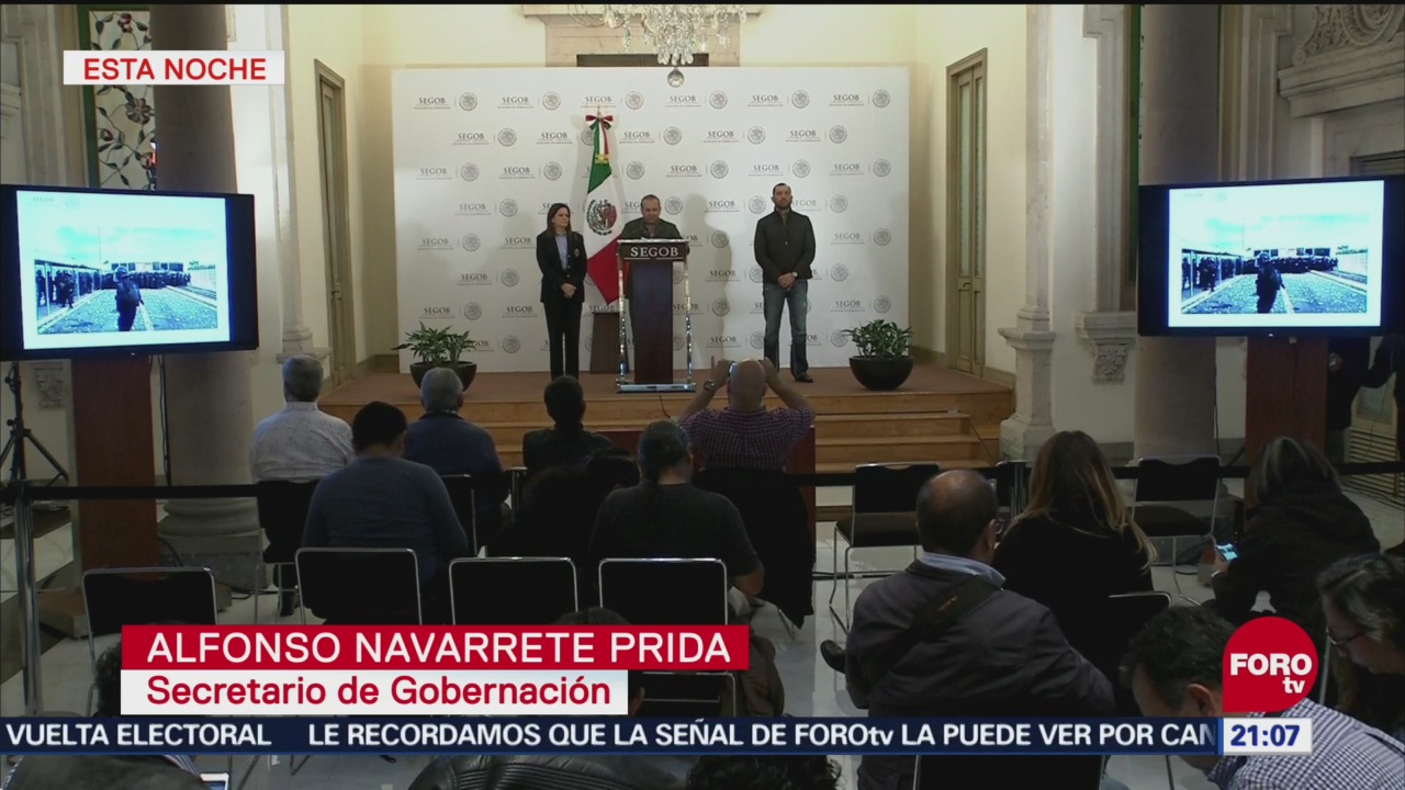 Rechaza Gobierno De México Violencia Frontera Con Guatemala Alfonso Navarrete Prida, secretario de Gobernación