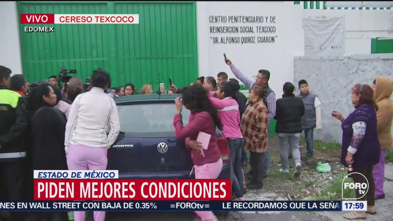 Reclusos demandan mejores condiciones en Penal de Texcoco