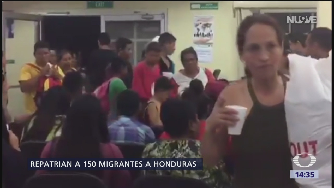 Repatrian a Honduras a 150 migrantes de la caravana