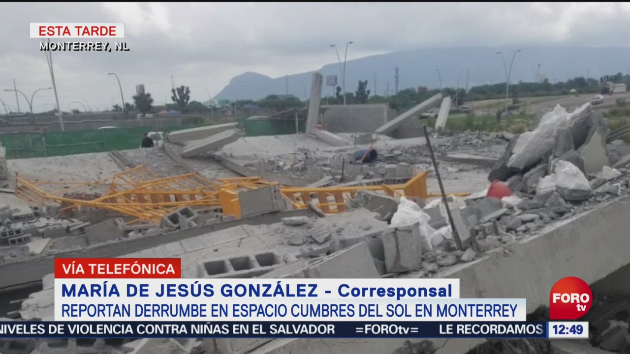 Reportan 10 personas atrapadas por derrumbe en Monterrey