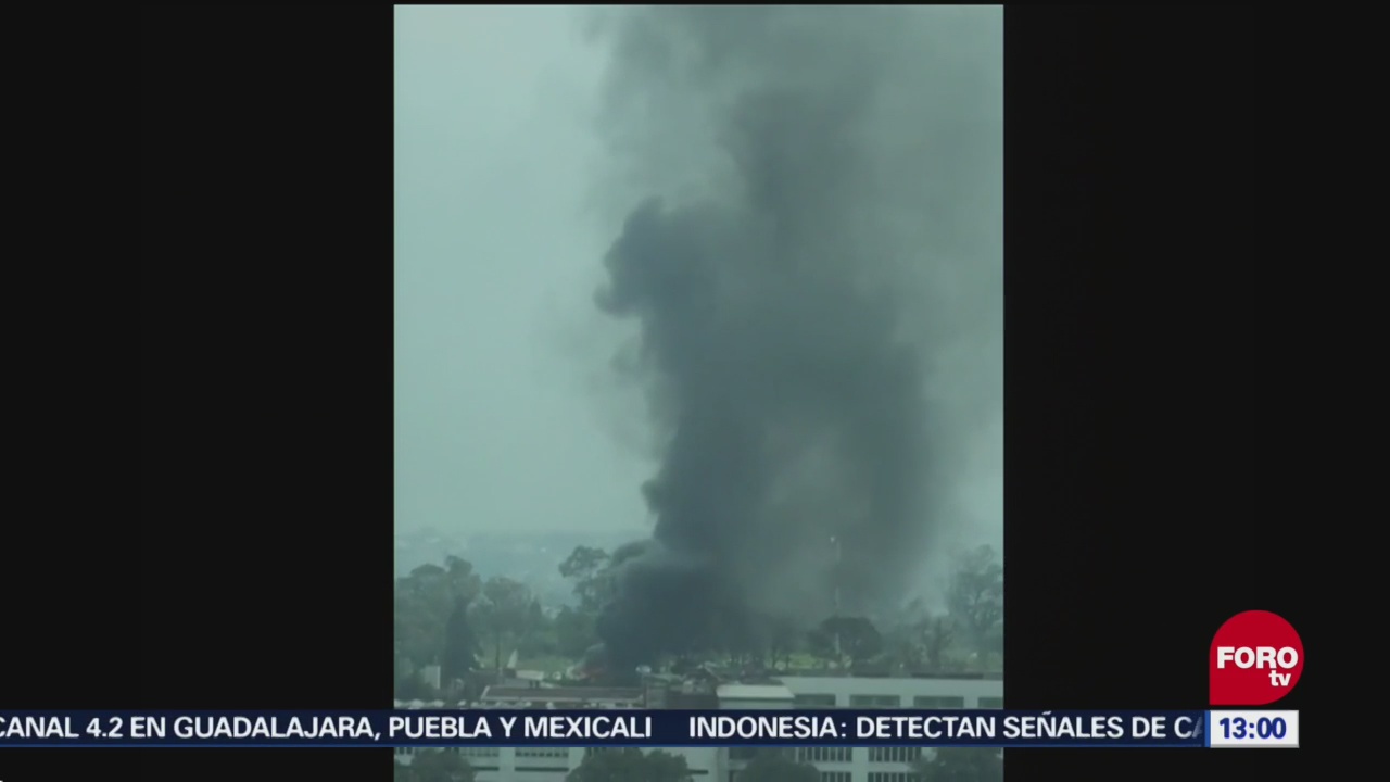 Reportan incendio en la carretera federal México Toluca