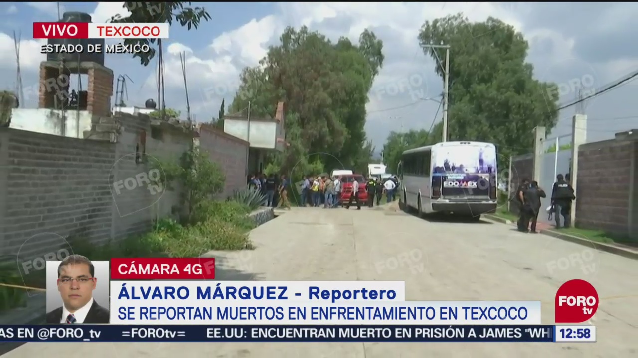 Reportan varios muertos por enfrentamiento en Texcoco