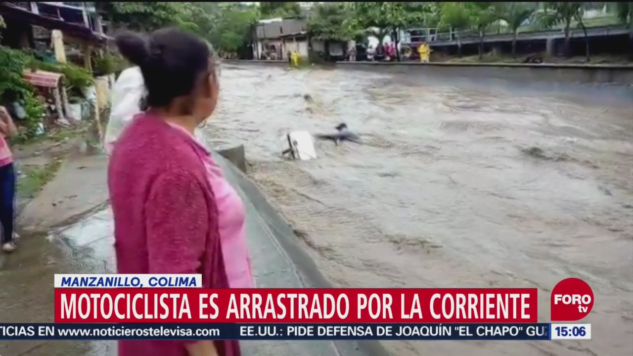 Rescatan a personas arrastradas por la corriente en Durango y Colima