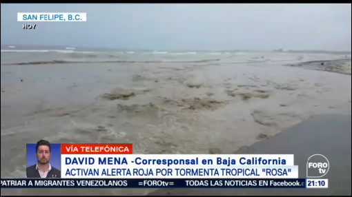 Activan Alerta Roja Llegada Rosa Baja California