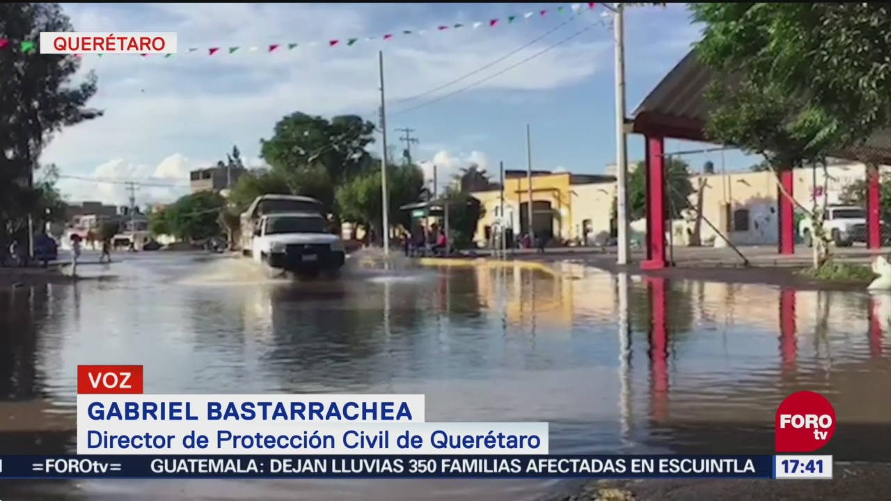 San Juan del Río y el Marqués, en Querétaro, afectados por lluvias