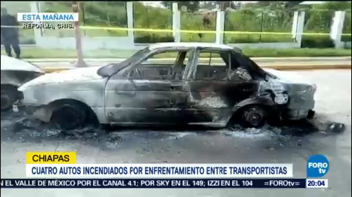 Enfrentan Taxistas Reforma Chiapas Enfrentamiento Pelea Por Ruta