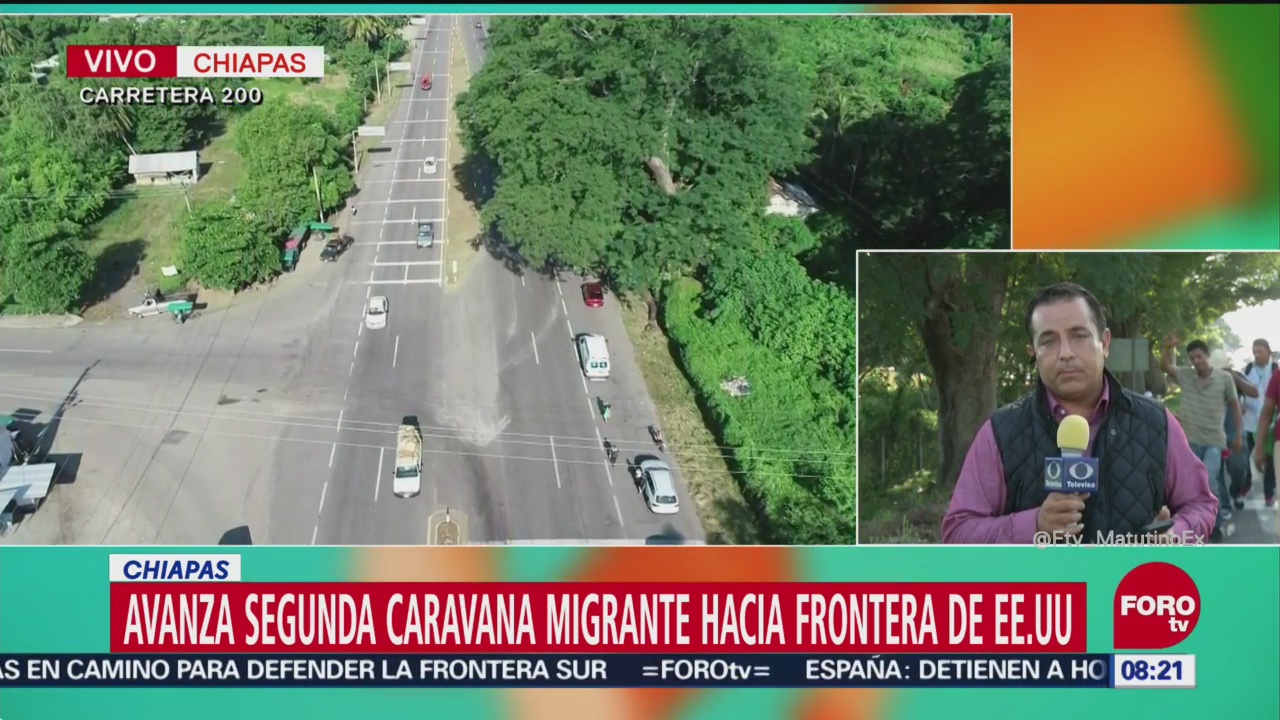 Segunda caravana migrante sale de Tapachula y se dirige a Huixtla