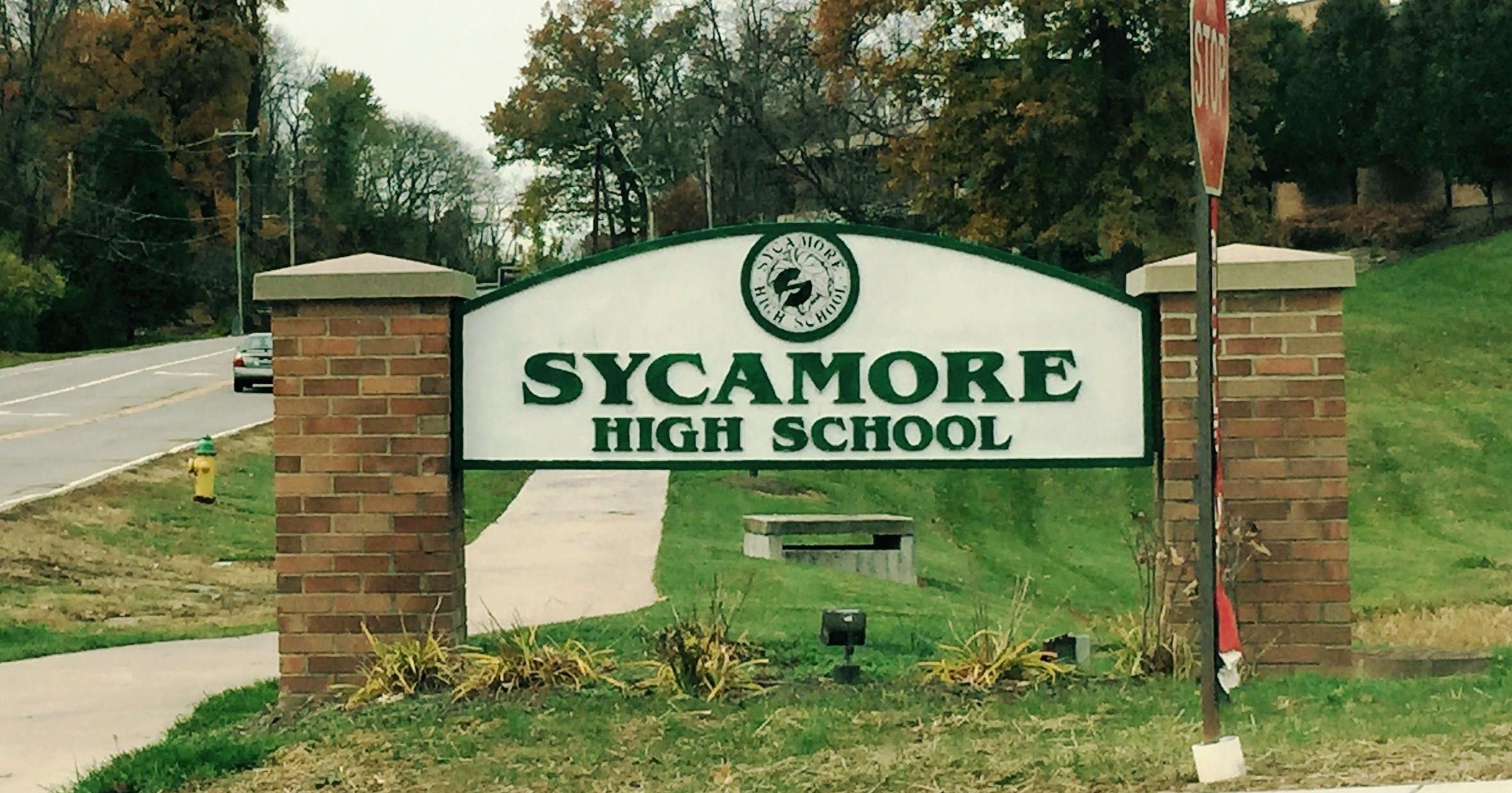 Signo de la preparatoria Sycamore, ubicada a media hora del centro de Cincinatti, Ohio (cincinnati.com)