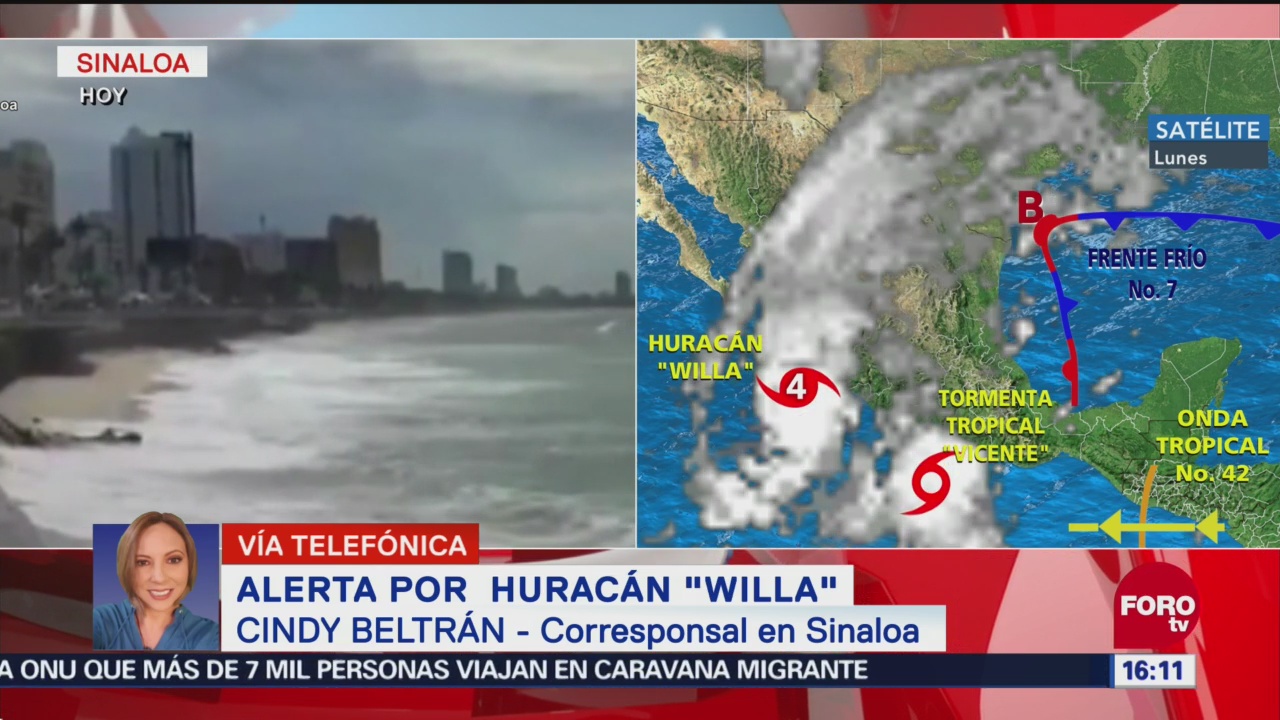 Sinaloa, en alerta máxima por el huracán Willa