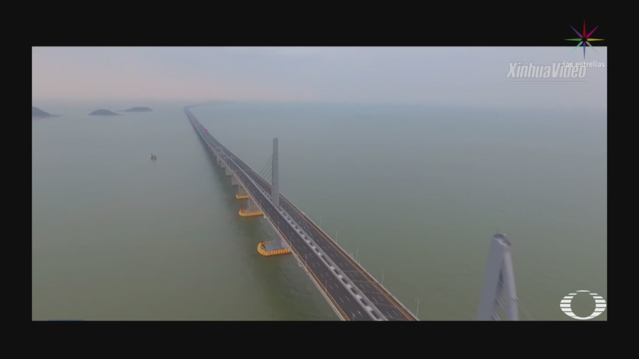 Sobre Mar China Estrena Puente Más Largo Mundo