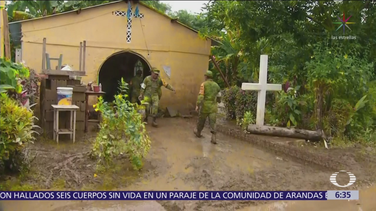 Suman 12 muertos y 4 desaparecidos en Oaxaca por 'Vicente'