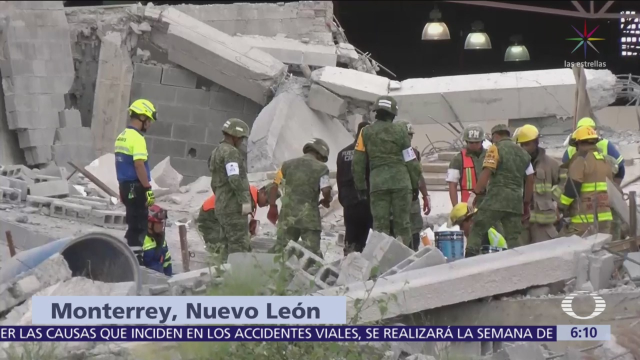 Suman 7 muertos por derrumbe en Monterrey, Nuevo León