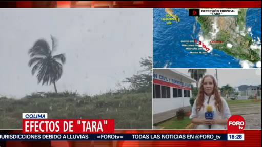 Tara deja encharcamientos en Colima y Jalisco