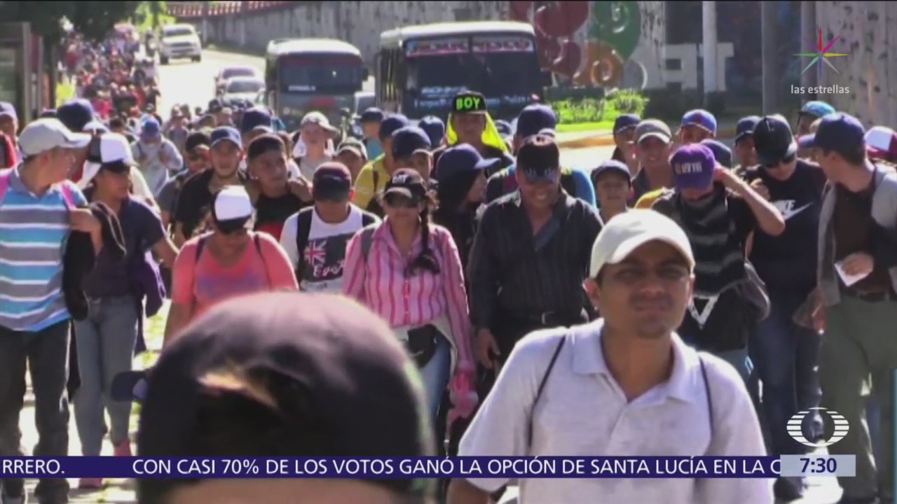 Tercera caravana de migrantes sale de El Salvador hacia México
