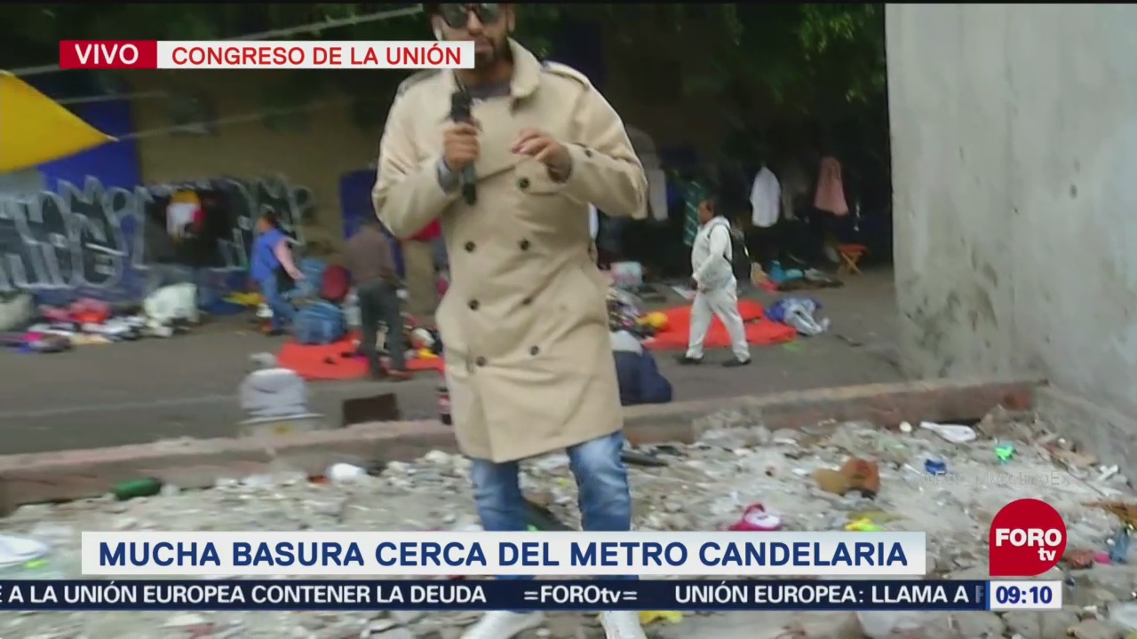 Tiran basura en Metro Candelaria, reporta Bryan Mendoza