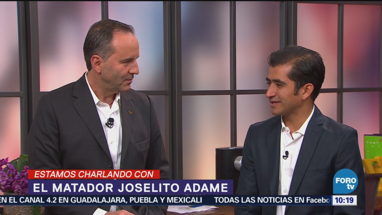 Torero Joselito Adame, en entrevista con Matutino Express