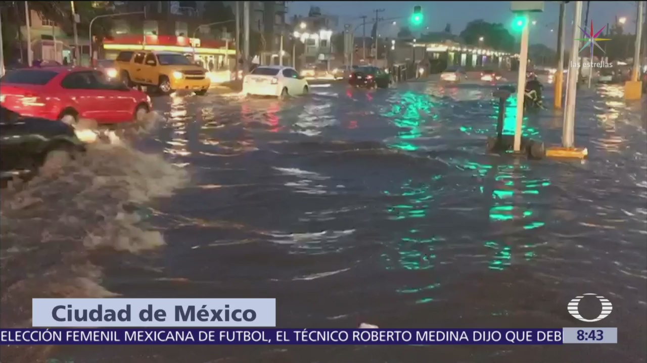 Tormenta causa inundaciones en la alcaldía Gustavo A. Madero