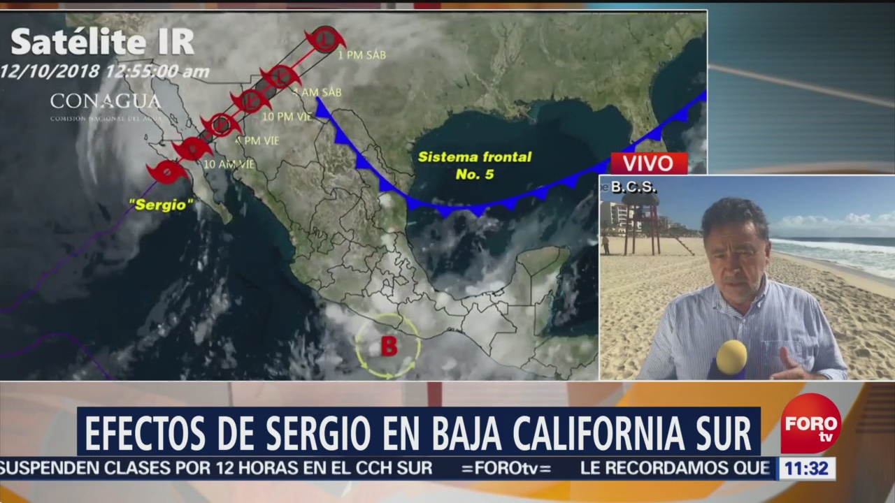 Tormenta Sergio provoca encharcamientos en Baja California Sur