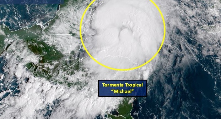 Tormenta tropical Michael se forma frente a Quintana Roo