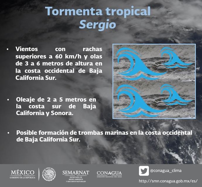 tormenta tropical sergio suspenden clases en ocho municipios sinaloa