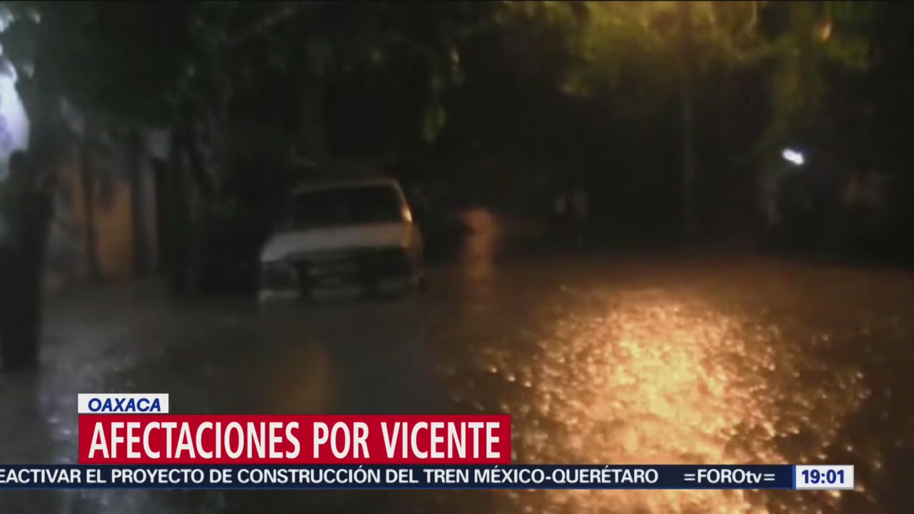 Tormenta tropical ‘Vicente’ deja afectaciones en Oaxaca
