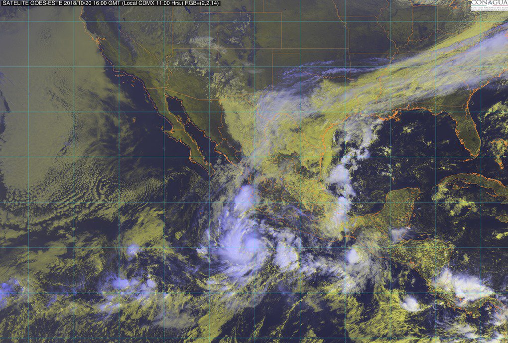 Se forma la tormenta tropical ‘Willa’ frente a Colima y Michoacán