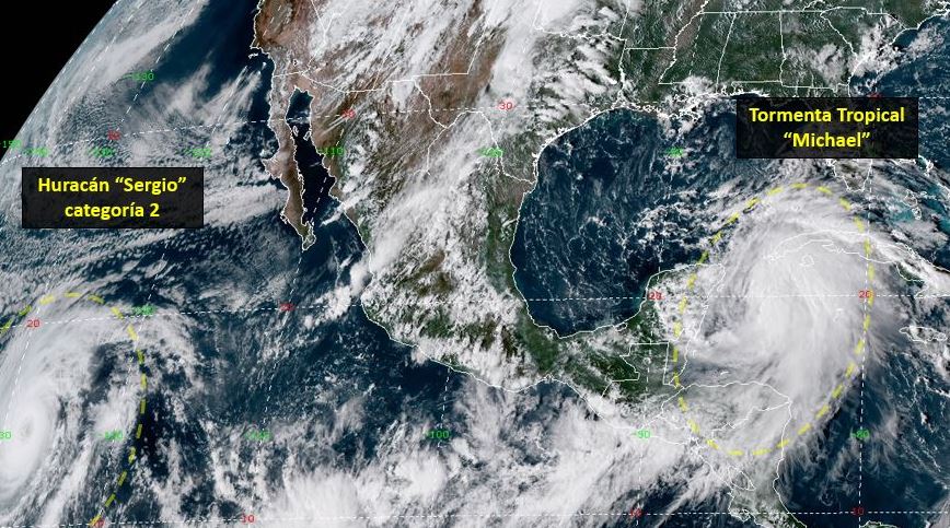 Tormenta tropical ‘Michael’ afectará Quintana Roo y Yucatán