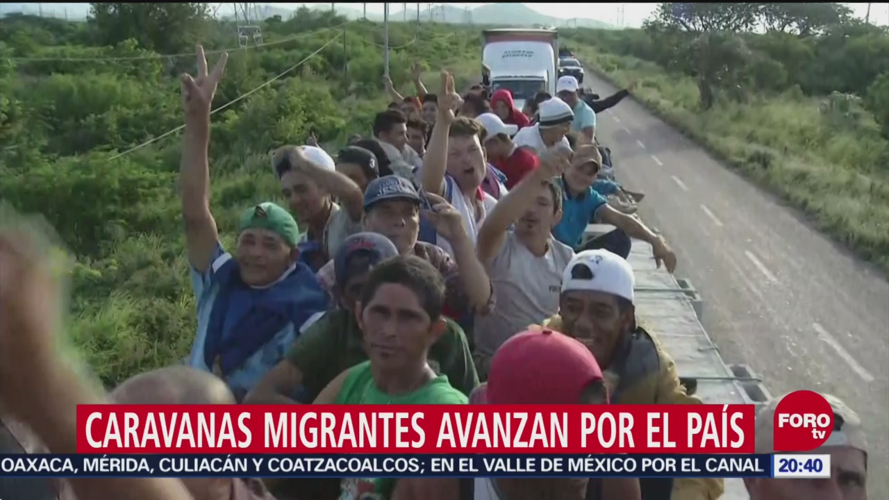 Tres Caravanas Migrantes Avanzan Chiapas Oaxaca México