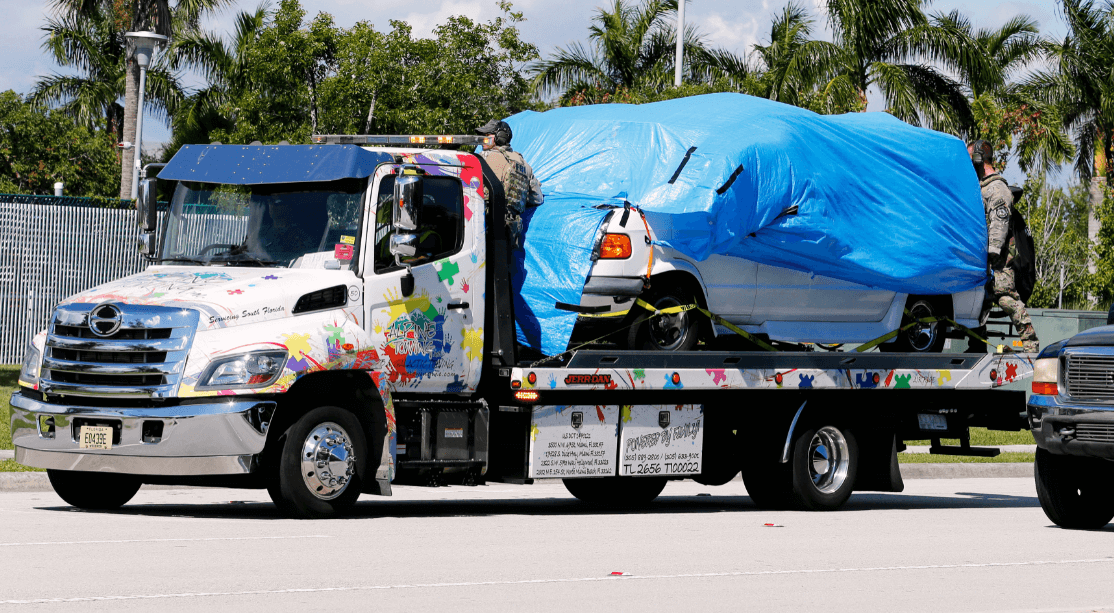 Una camioneta fue incautada durante las investigaciones. (Reuters) 