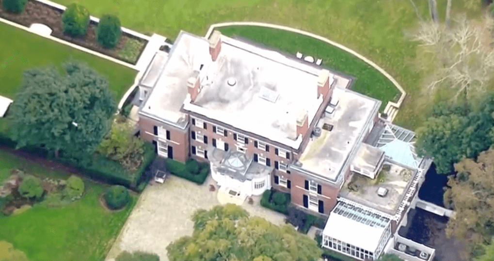 Vista aérea de la residencia de George Soros en NY. (Reuters) 