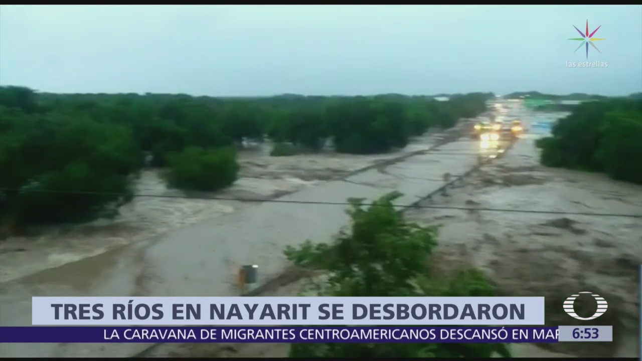 "Willa" provoca el desbordamiento de varios ríos en Nayarit
