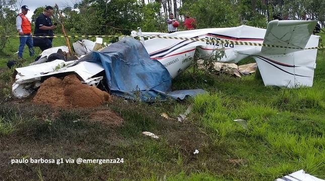 Accidente de avioneta deja cinco muertos en Brasil