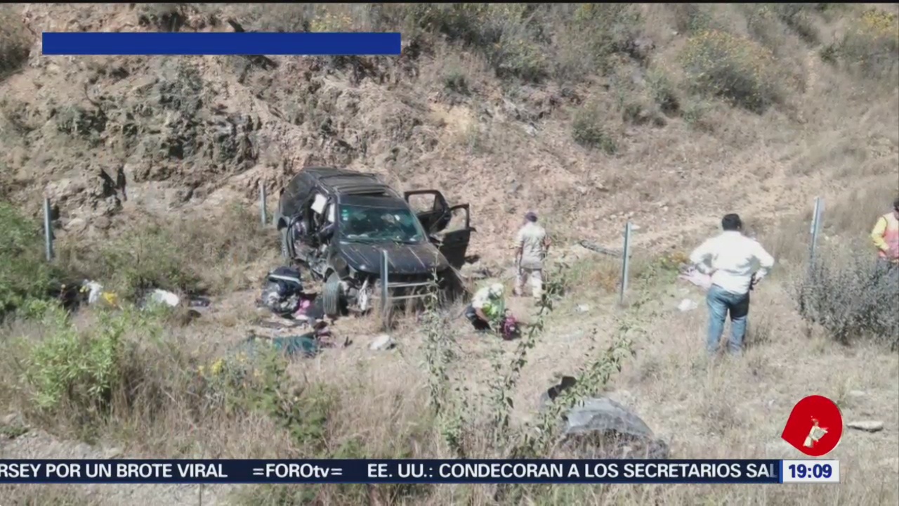 Accidente vial deja dos muertos en Nochixtlán, Oaxaca