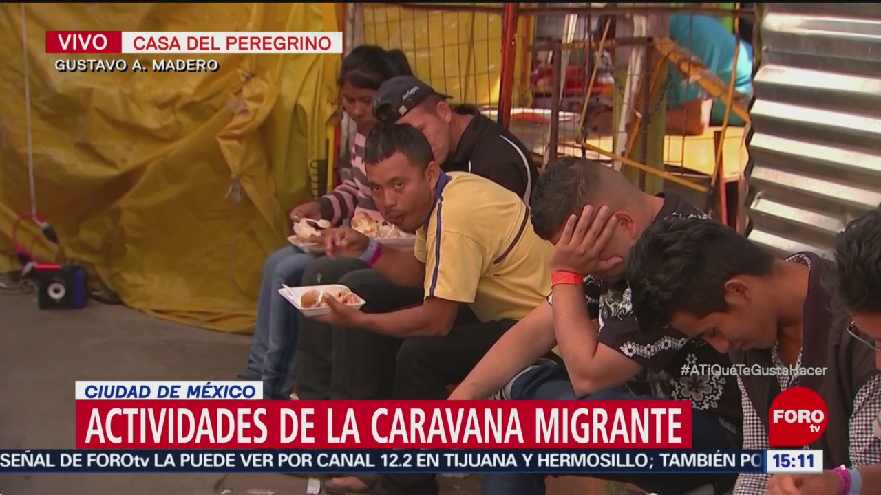 Actividades de la Caravana Migrante en la CDMX