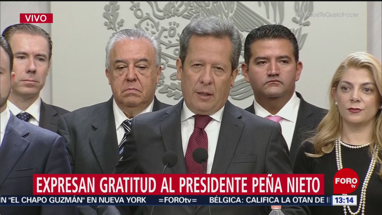 Agradece Eduardo Sanchez apoyo del presidente Peña Nieto