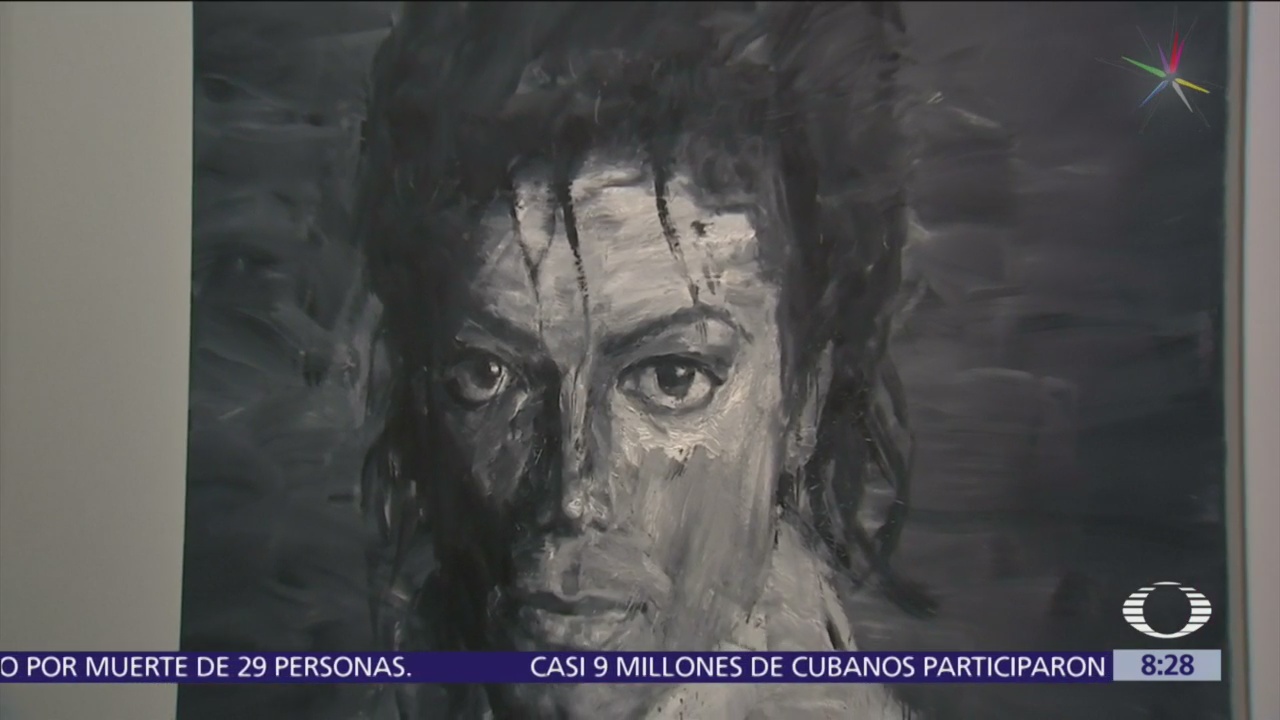Homenaje a Michael Jackson con pinturas, fotos y videos en París